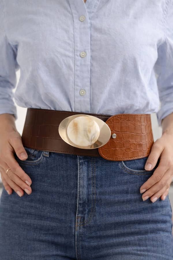 Cintos Cuero Hebilla Guampa